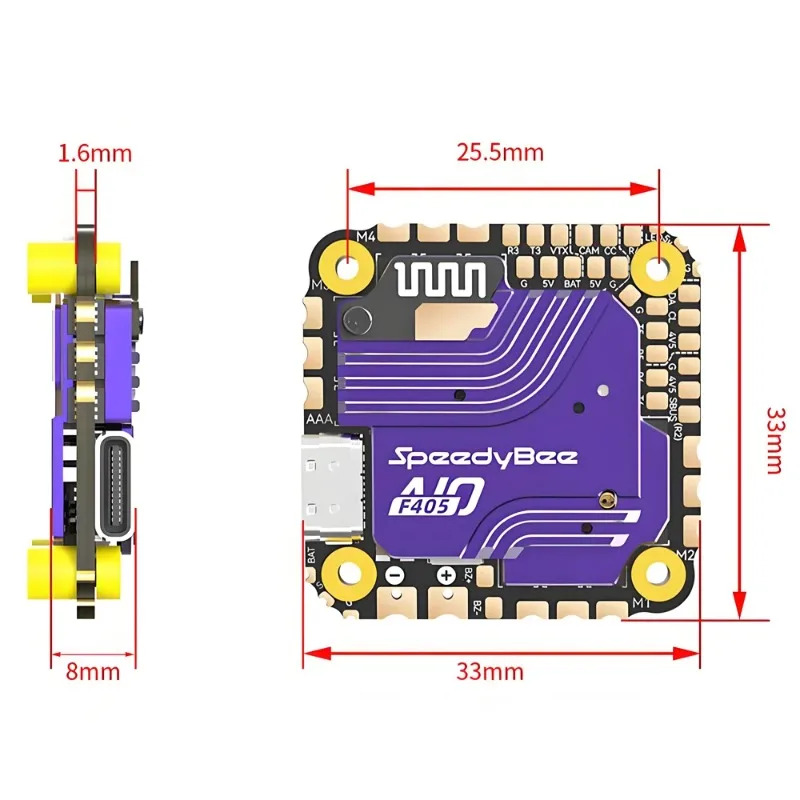 SpeedyBee F405 AIO Flight Cont - Fpv Drone Flight Controller recension och pris